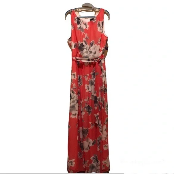 NWOT Floral Sleeveless Maxi Dress Size 16 - Picture 2 of 12